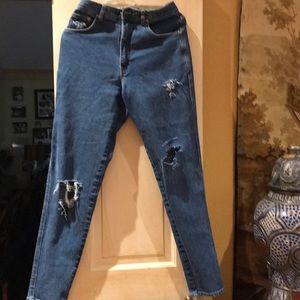 Blue jean stretch denim